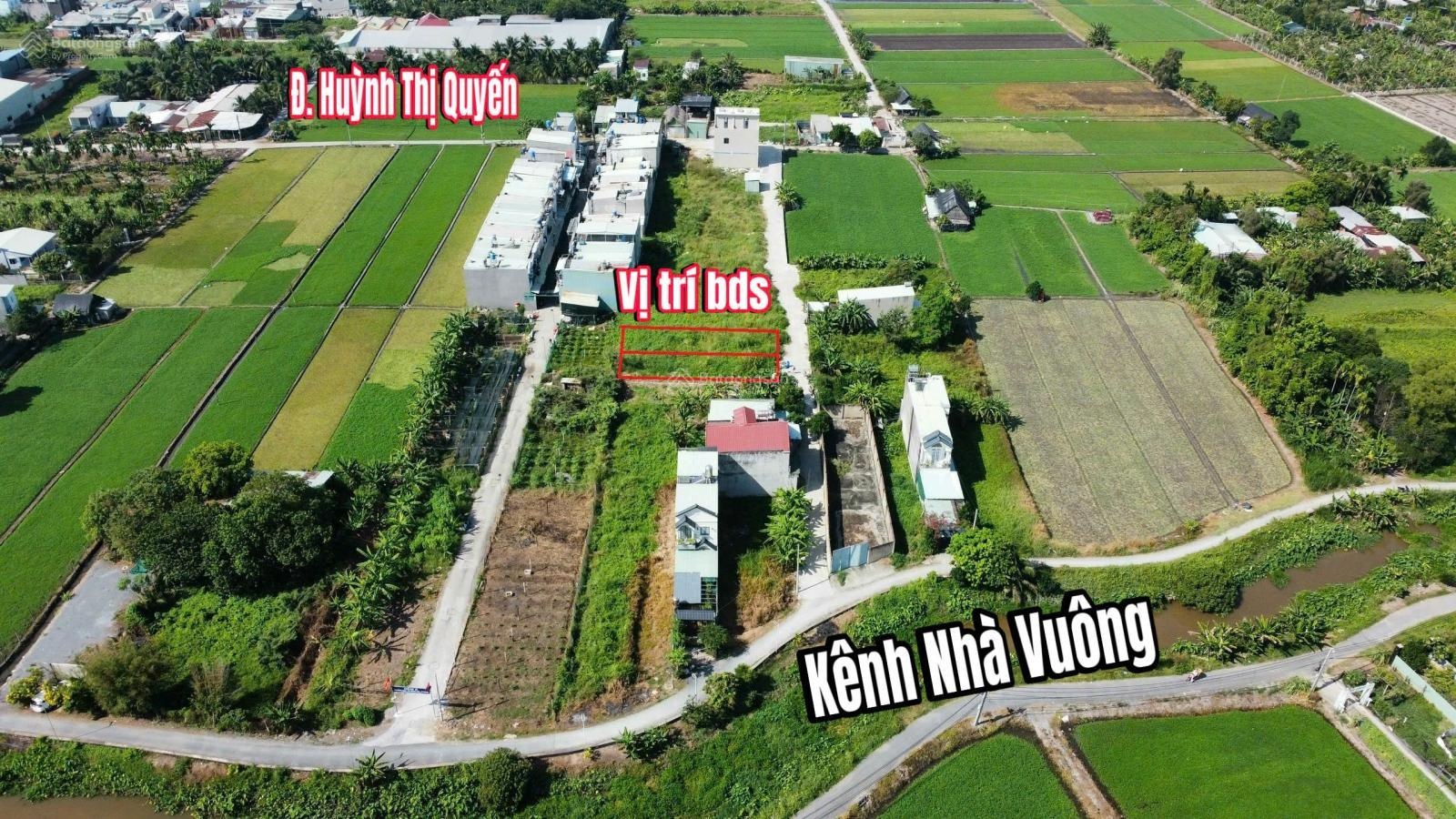 2 lô liền kề đường Huỳnh Thị Quyến thông ra kênh Nhà Vuông xã Bình Mỹ Củ Chi, 132m2/lô