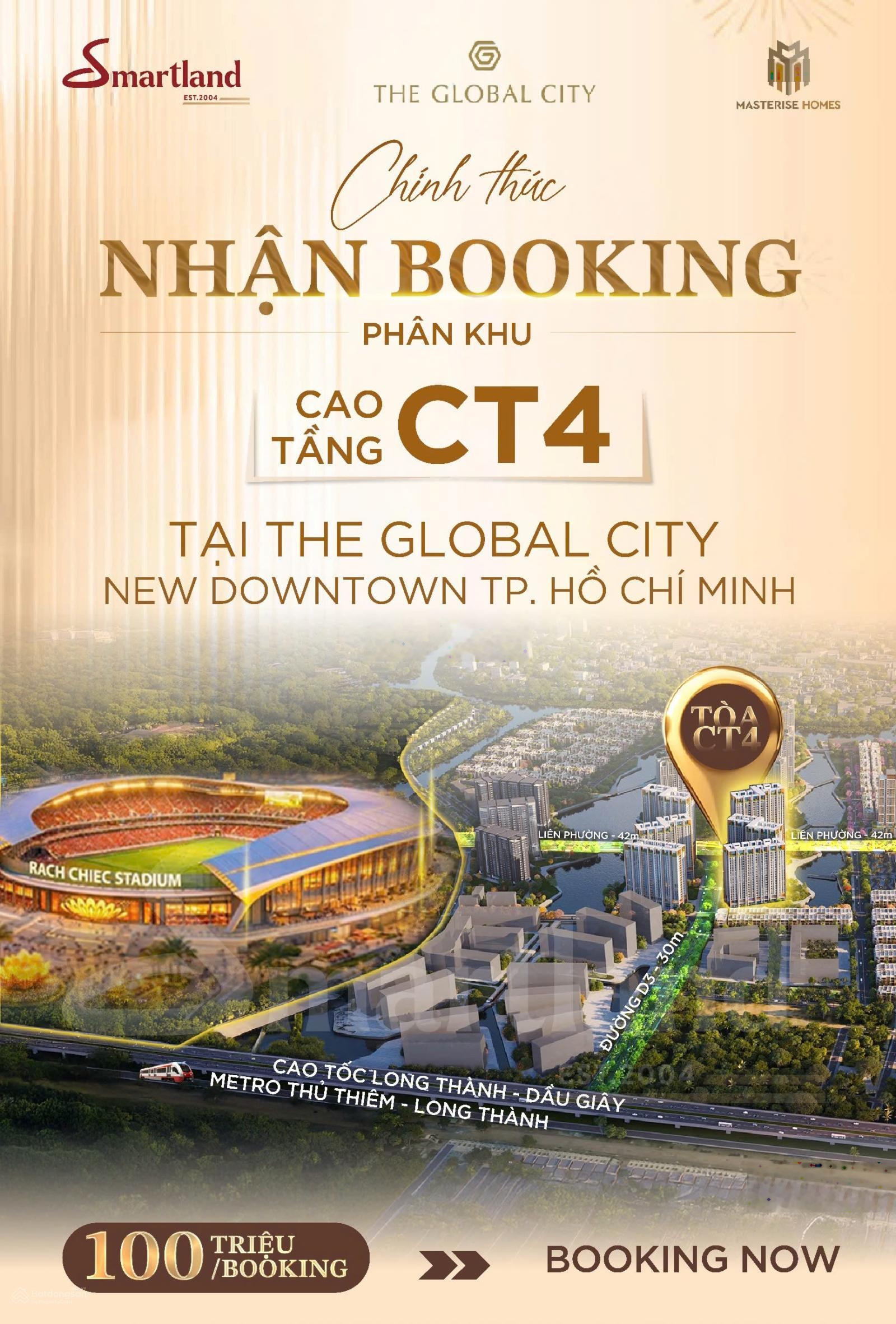 Chỉ 650 triệu sở hữu ngay CT4 Cosmo Central, lõi trung tâm Global City.