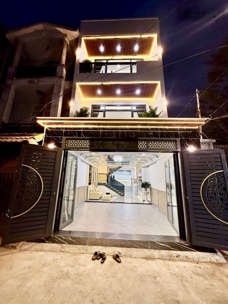 chỉ 7,8 tỷ, bán nhà HXH 3 tầng 4PN gần mặt tiền Dương Cát Lợi Nhà Bè, 4.8x14.5m, tặng full NT