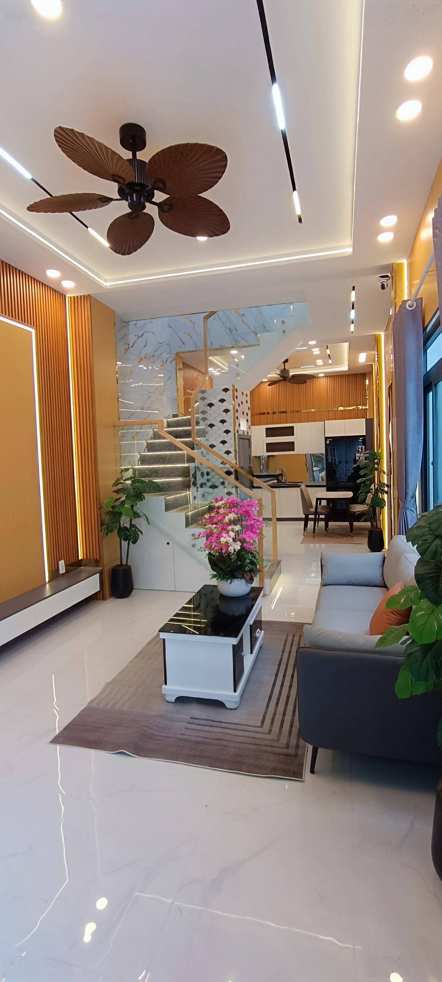 Nhà mới ở liền. Hẻm thông chợ Thạch Đà-Lê Văn Thọ, P14, Gò Vấp. 4x12=48m2, 3PN.LH0937670640