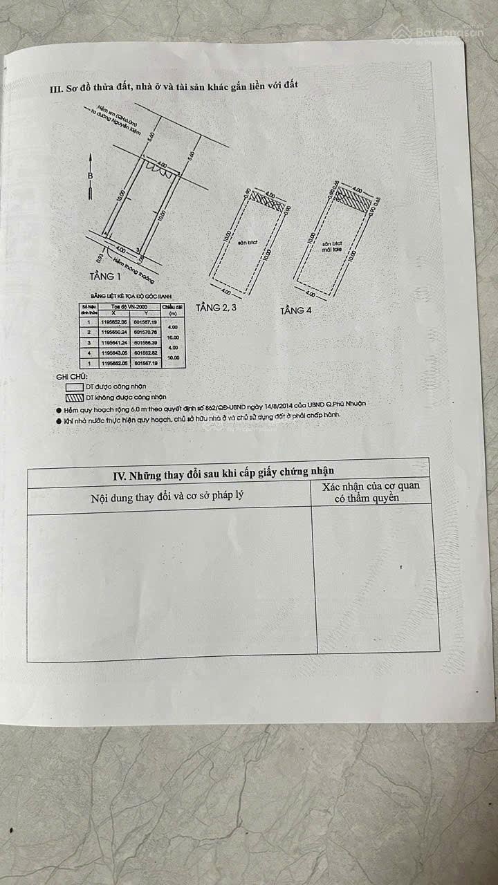 Nhà 4 Tầng 780 Nguyễn Kiệm, Phường 4, Phú Nhuận . Gần Vòng Xoay Phạm Văn Đồng. 40m2(4x10) Hơn 9 Tỷ