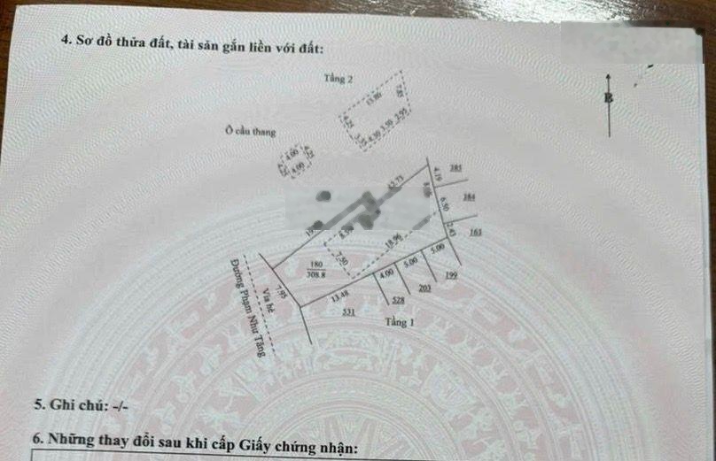 Chính chủ hạ chào gần 1ty cần bán nhanh đất mặc tiền phạm nhữ tăng dt: 308m2 ngang 8m giá bán 16ty