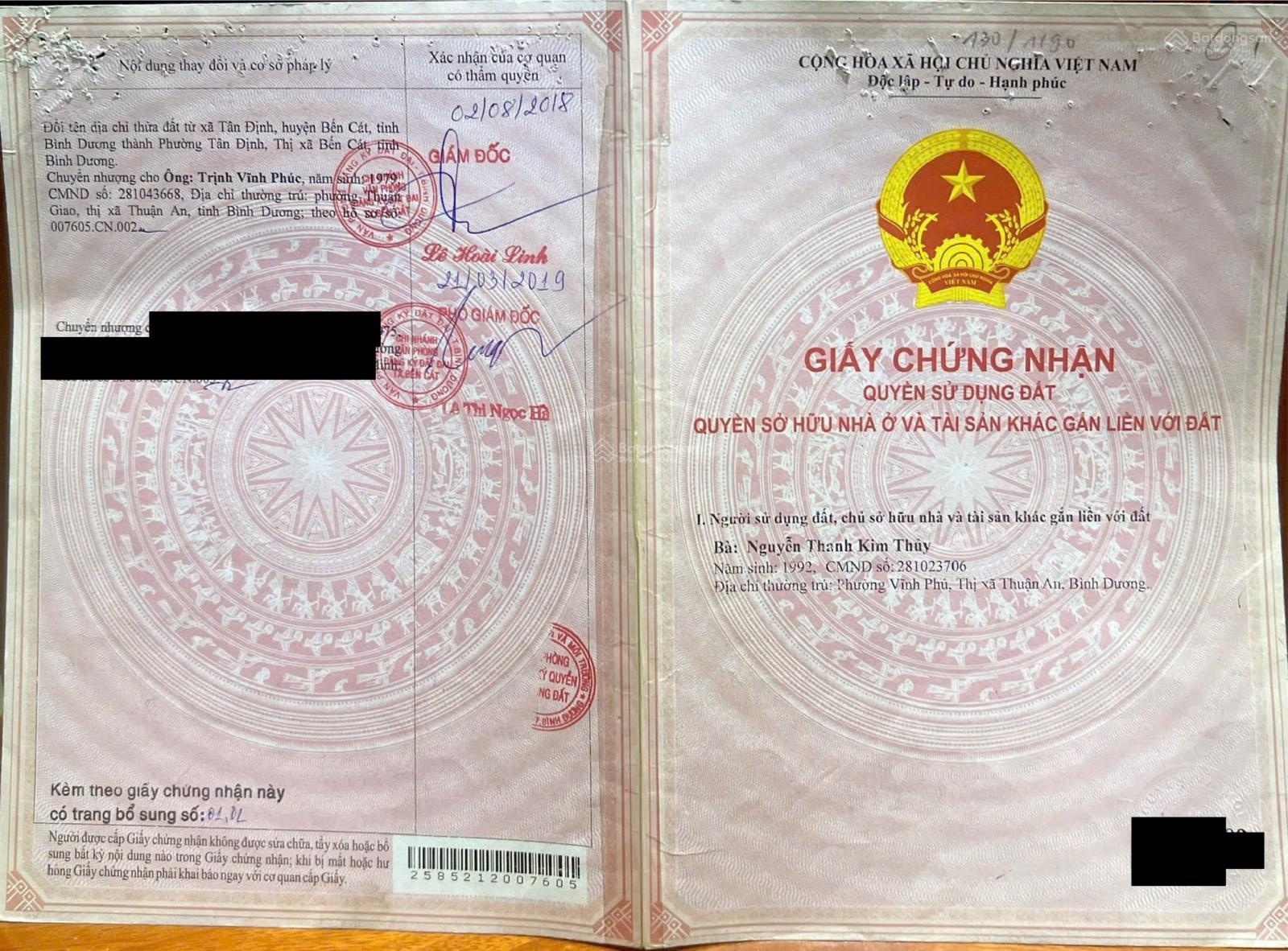 Chính chủ bán 5914m2 đất sản xuất kinh doanh mặt tiền ql13-tân định-bến cát