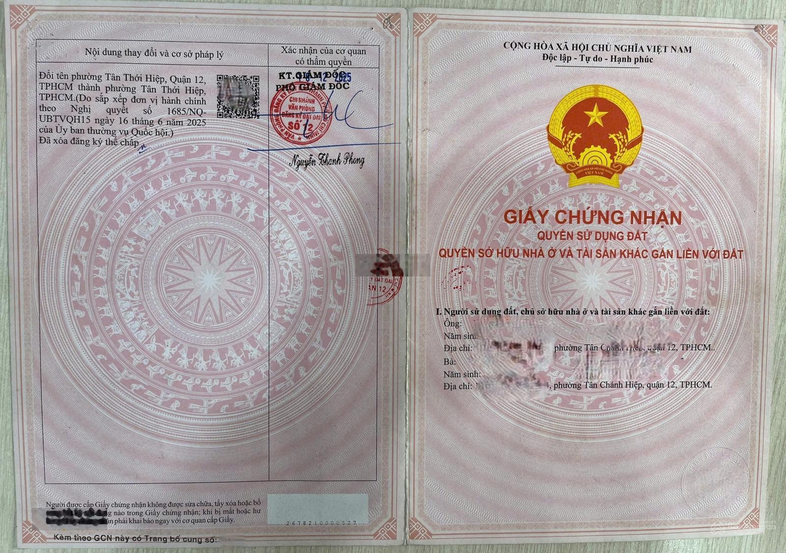 Giảm ngay 500tr Bán nhà 3 tầng 3PN, 2WC, 100m2 tại Tân Thới Hiệp 21, Q12, HCM, giá chỉ còn 6,5 tỷ