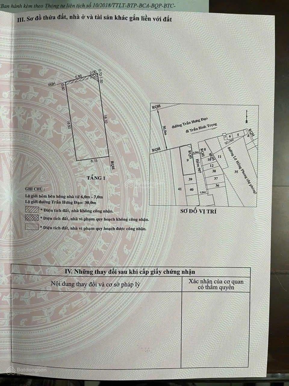 "Bán Nhà Góc 2MT Trần Hưng Đạo - Lê Hồng Phong P.1 Q.5, DT 8x20m Giá 87 tỷ