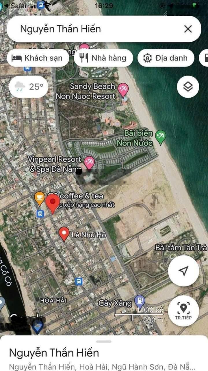 Bán lô góc Nguyễn Thần Hiến và Lê Như Hổ có lối đi xuống biển Tân Trà