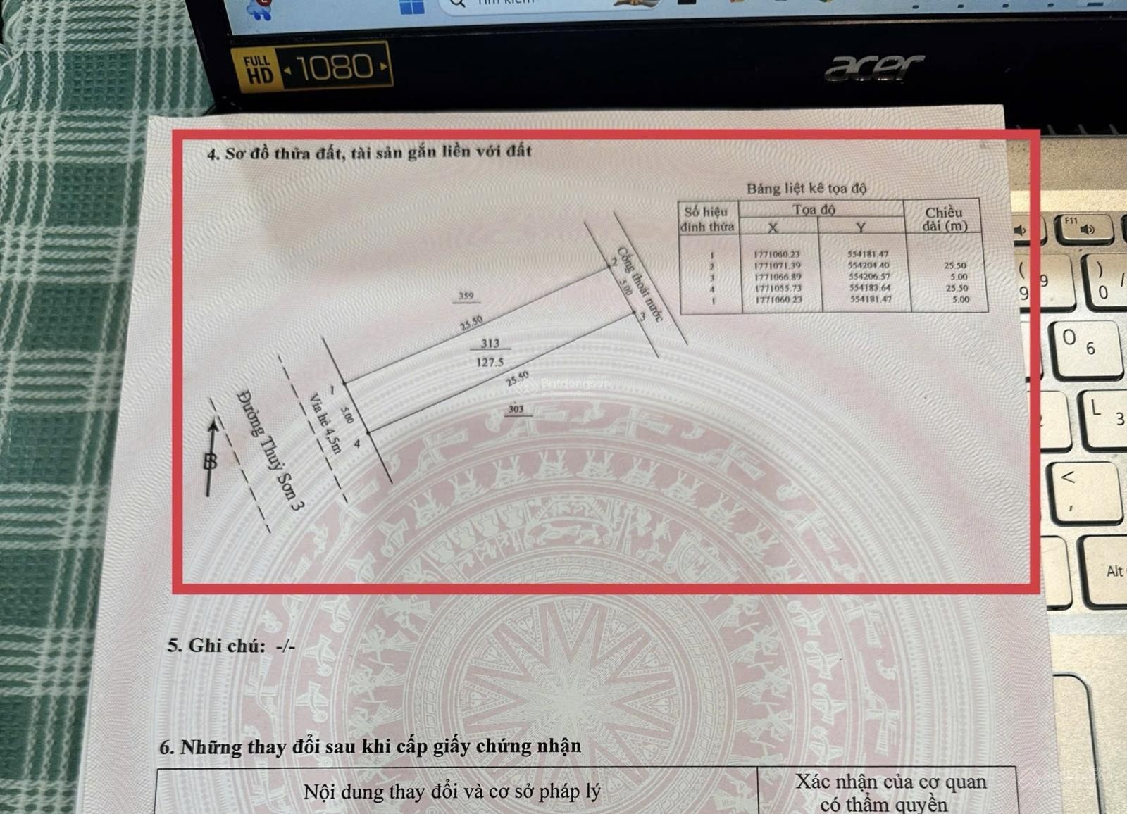 Chính chủ bán lô đất đường Thuỷ Sơn 3 ngay bãi tắm Sơn Thuỷ