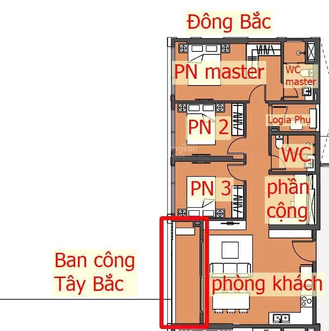 Quỹ căn 1PN - 2PN - 3PN của Masteri Era Landmark OCP3 - rẻ nhất thị trường