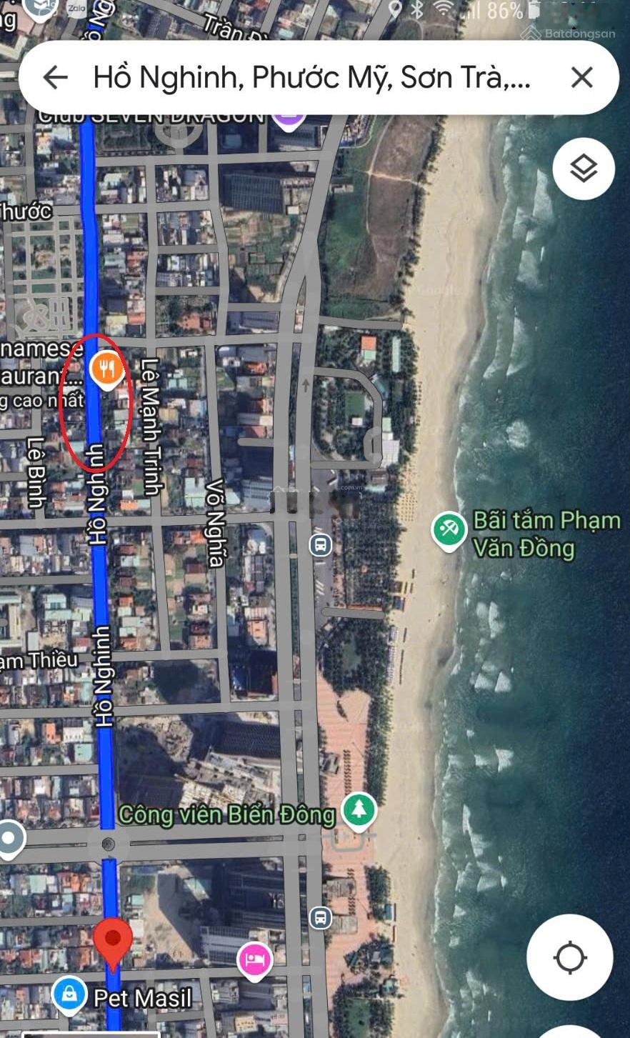 Siêu VIP! Bán đất 200m2 64,99 tỷ - MT Hồ Nghinh - Q. Sơn Trà