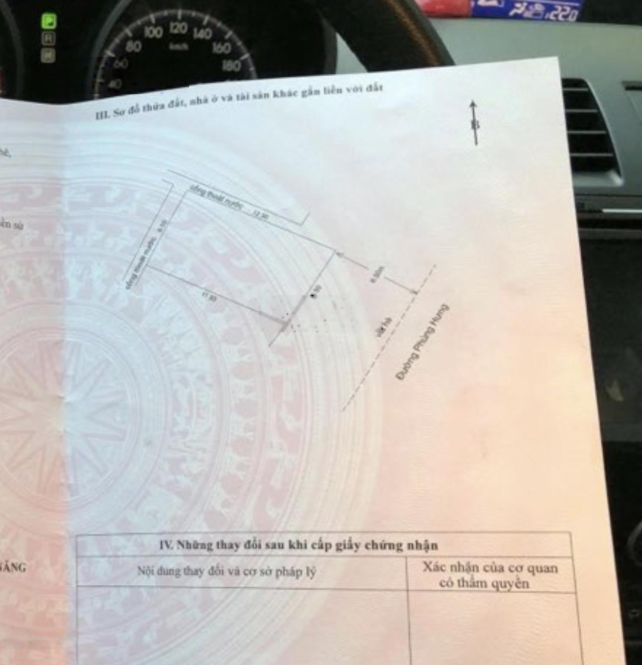 Đất mặt tiền đường Phùng Hưng. Thanh Khê. Sát biển Nguyễn Tất Thành. DT 79m2 ngang 6m5