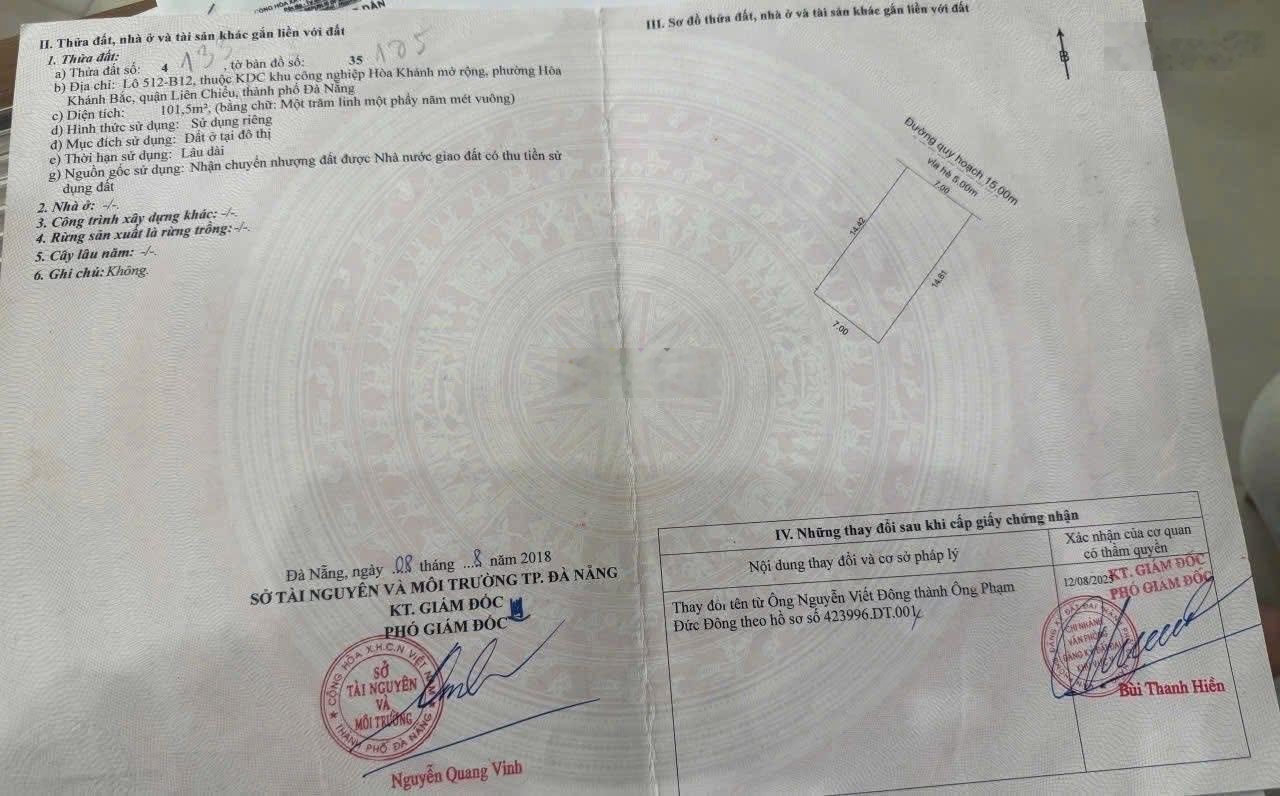 Bán đất mặt tiền B1 Hồng Phước, ngang 7 vuông vắn, vị trí siêu Vip