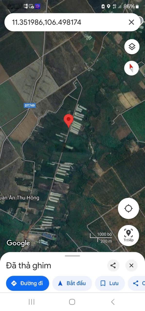 Cần bán gấp gần 1000m2 giá 2 tỷ tại Long Hòa, Dầu Tiếng, Bình Dương, LH Lan 09396373030939637303