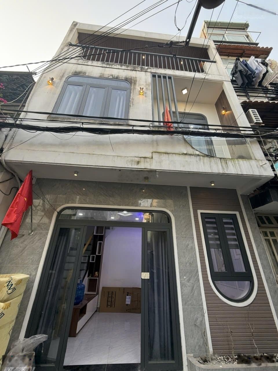 Nhà full nội thất - HXH - Nơ Trang Long - 6x6m - trệt 2 lầu - 3PN 3WC - Hằng 0906656852 xem nhà