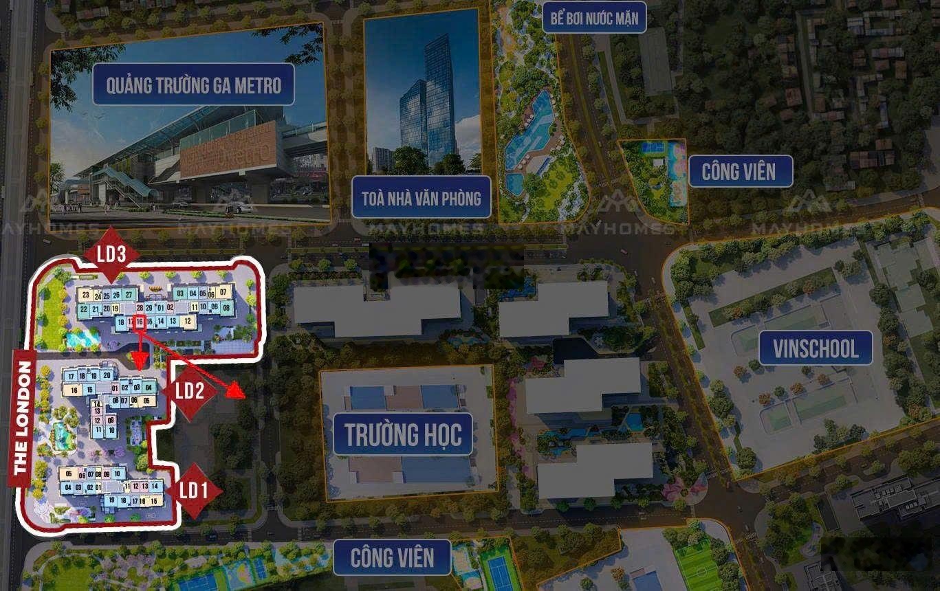 Bán căn 1 phòng ngủ rẻ nhất phân khu The Metropolitan tầng trung view thoáng