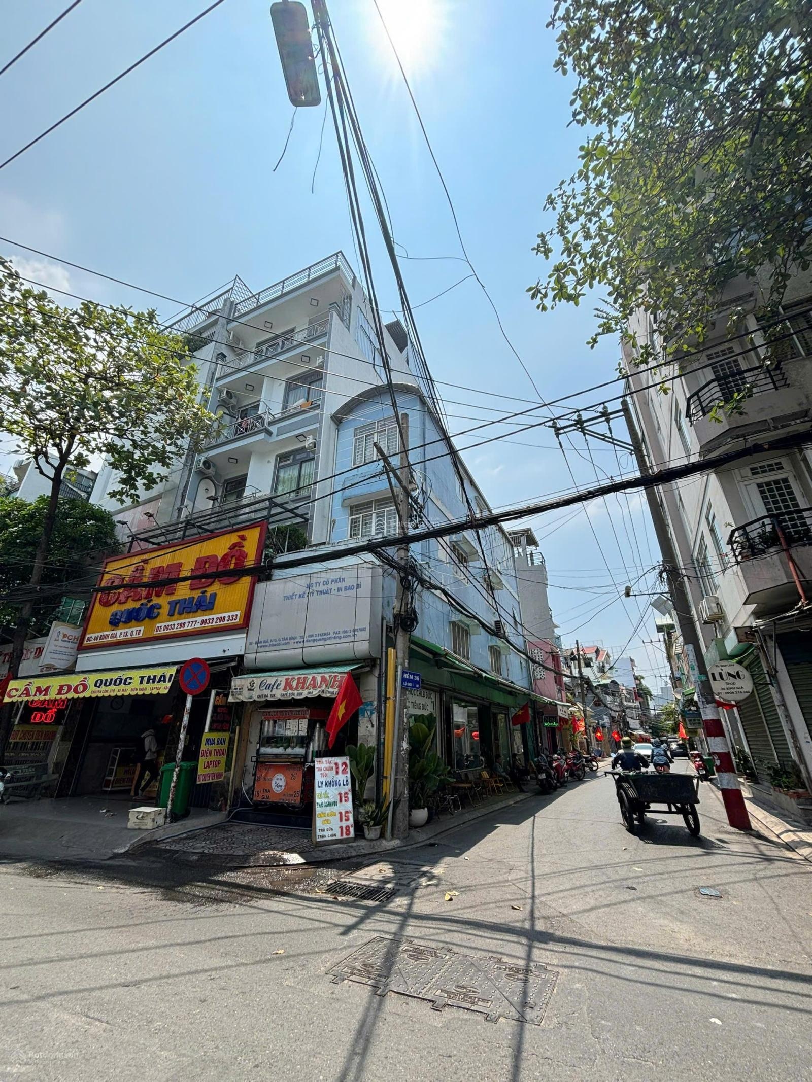 Nhà 4 tầng góc 2 mặt tiền mặt tiền Bình Giã, P. 13 Tân Bình. Thông chợ Hoàng Hoa Thám. Giá 9,9 tỷ