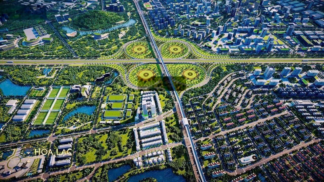 Bán đất nền Hoà lạc 100m2 mặt tiền 7m giá chỉ 2,1 tỷ/lô Sổ đỏ sẵn vị trí đẹp lô góc hiếm có khó tìm