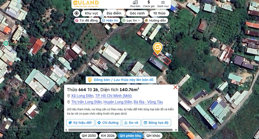 Bán 2 lô đất liền kề tổng (255m2) - khu dân cư Cây Quéo - Quốc Lộ 55