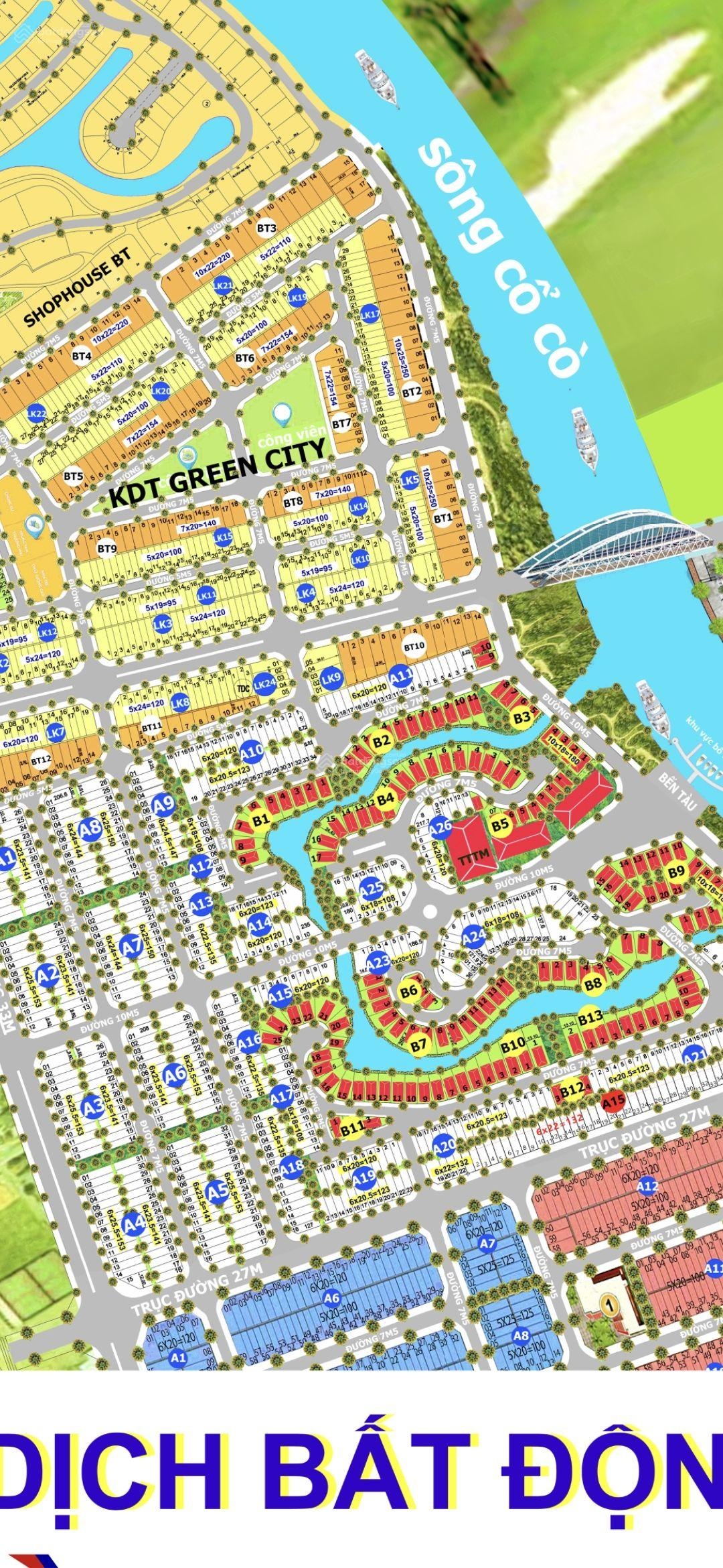 Sụp hầm!!kđt sentosa 144m2.Trục 7.5m.lề 5m.Ngang 6m.vị trí đẹp.Đường Thông .sát sông.giá 3.550ty