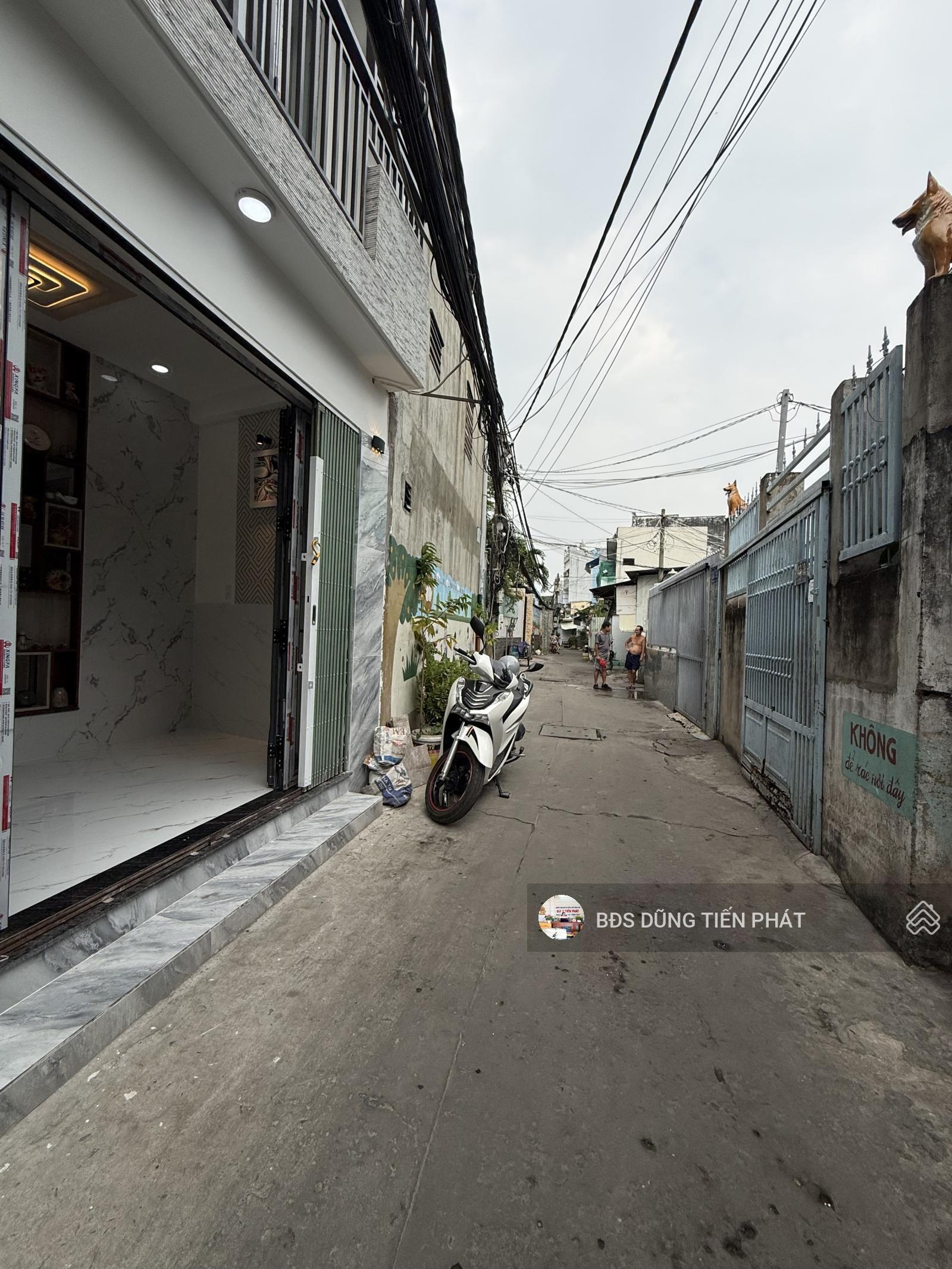 Nhà mới vị trí đẹp hẻm thông 4m lưu hữu Phước 2.460 Tỷ