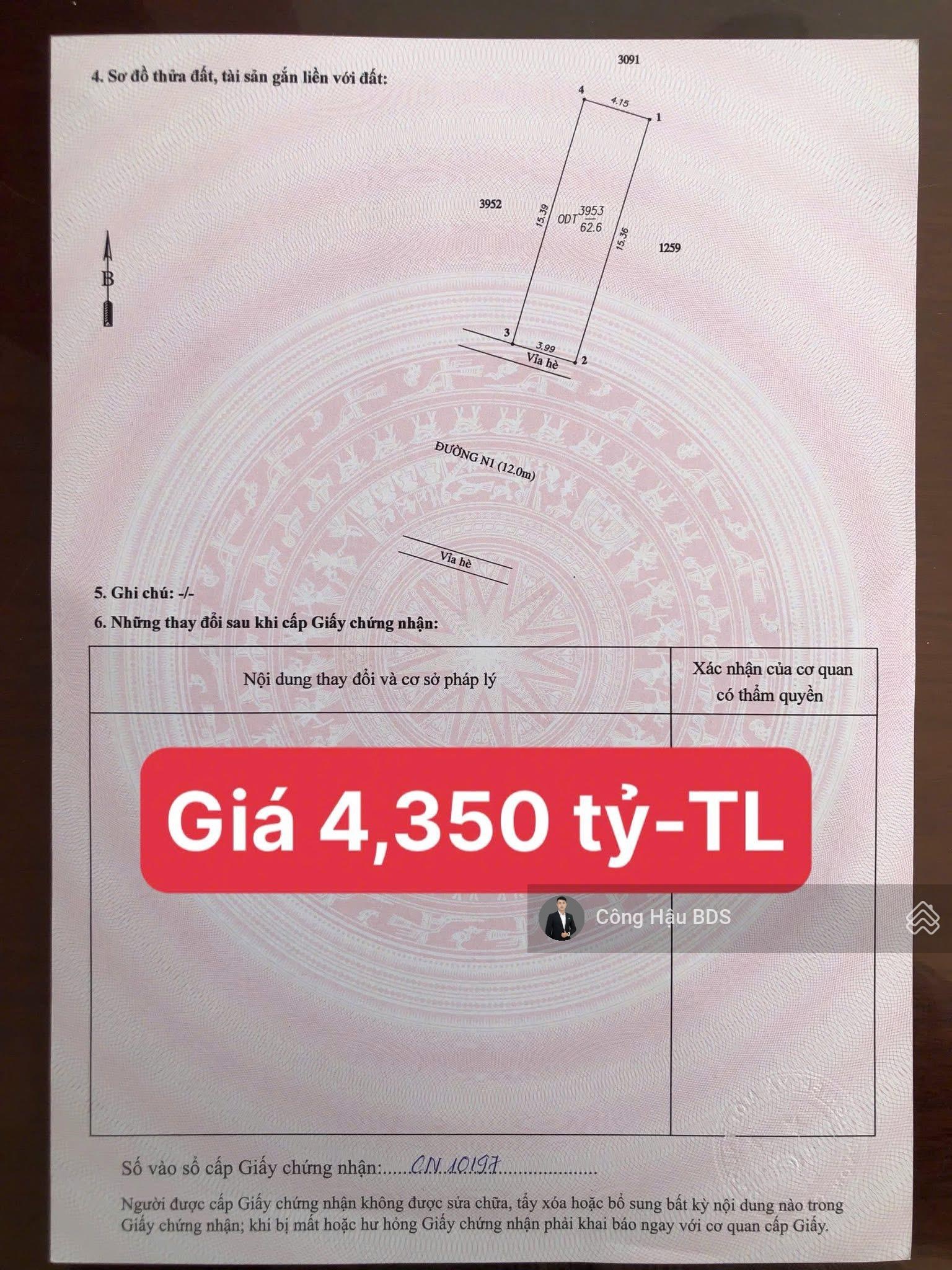 Còn vài lô đất giá tốt thuộc KDC Phú Hồng Thịnh. Gần Làng DHQG TpHCM. Đường nhựa 8M. Giá: 4.5 Tỷ TL