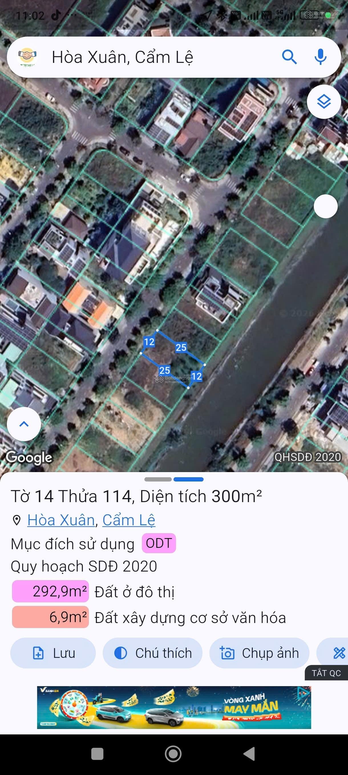 Chạm vào thiên nhiên sở hữu lô đất biệt thự view kênh tại giáng hương 3 hoà xuân đà nẵng