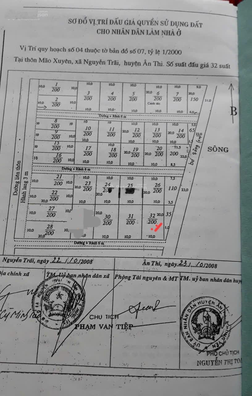 Bán đất trúng đấu giá chính chủ sổ đỏ