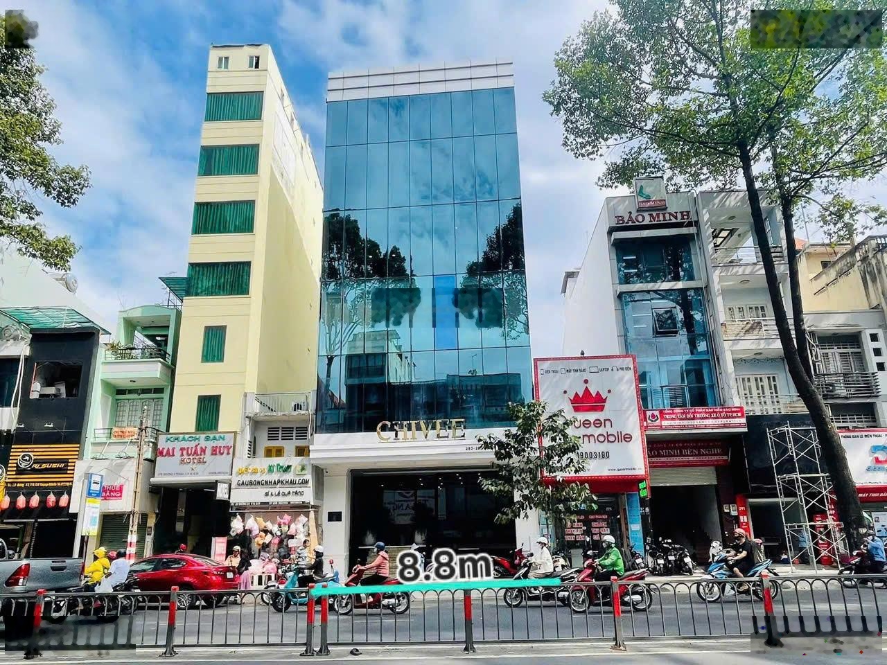 Bán Toà Nhà MT 3 Tháng 2 P.11 Q.10, DT 8.8x25m CN 225m2, Hầm 7 tầng, HĐT 330tr - Giá 150 tỷ