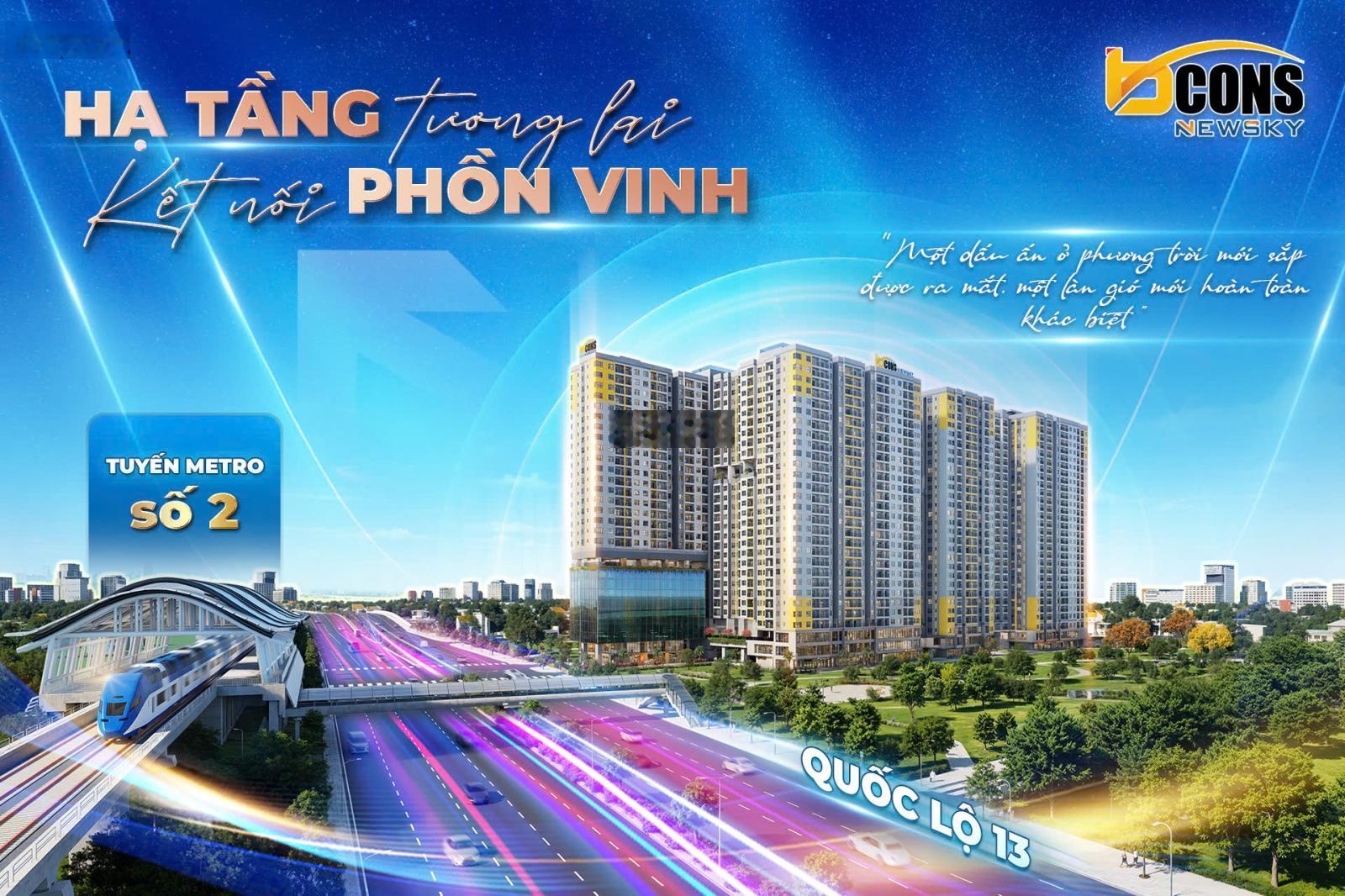 PKD chủ đầu tư Bcons Newsky: Giỏ hàng trực tiếp CĐT, căn đẹp giá tốt 2PN chỉ từ 2,6 tỷ
