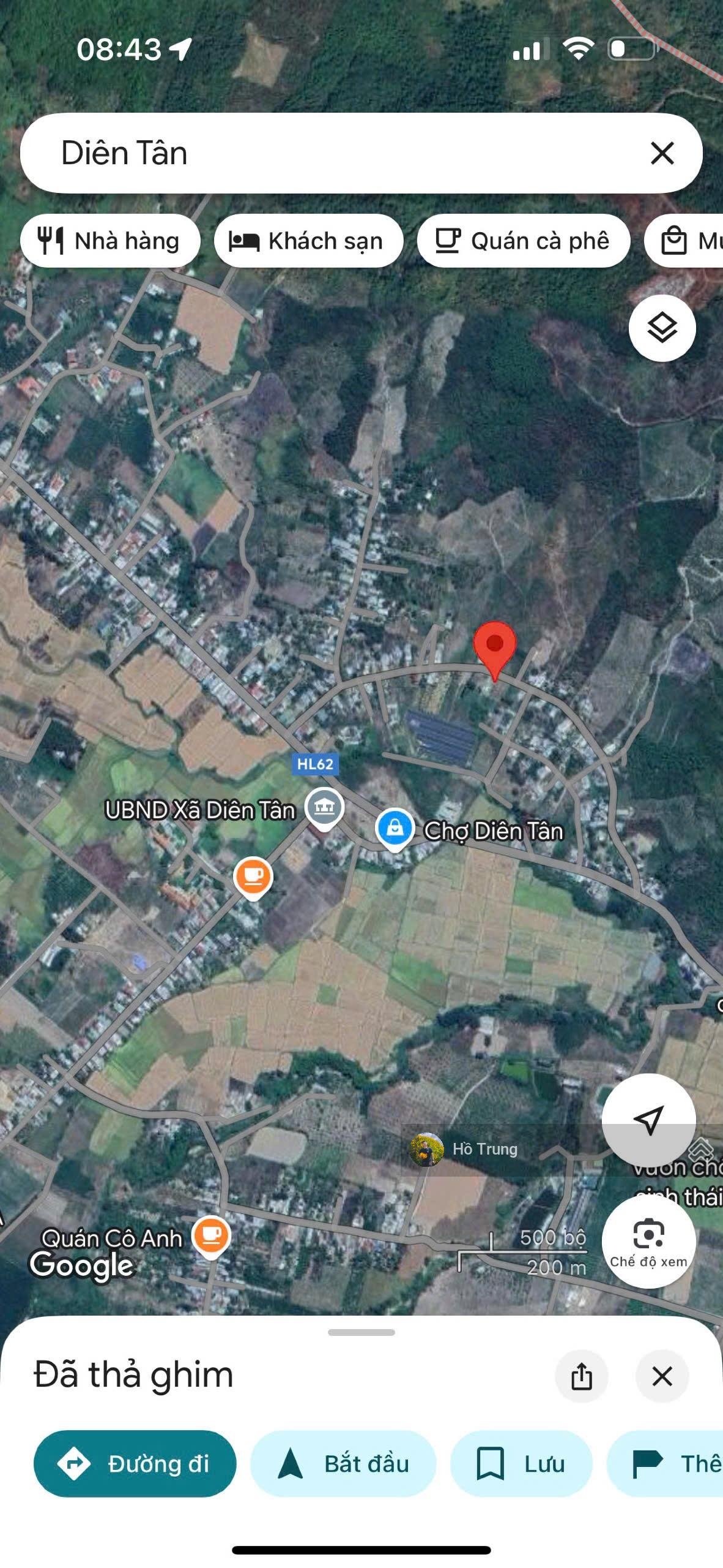 Bán mảnh vườn ngay UBND xã Diên Tân, có thổ cư giá tốt