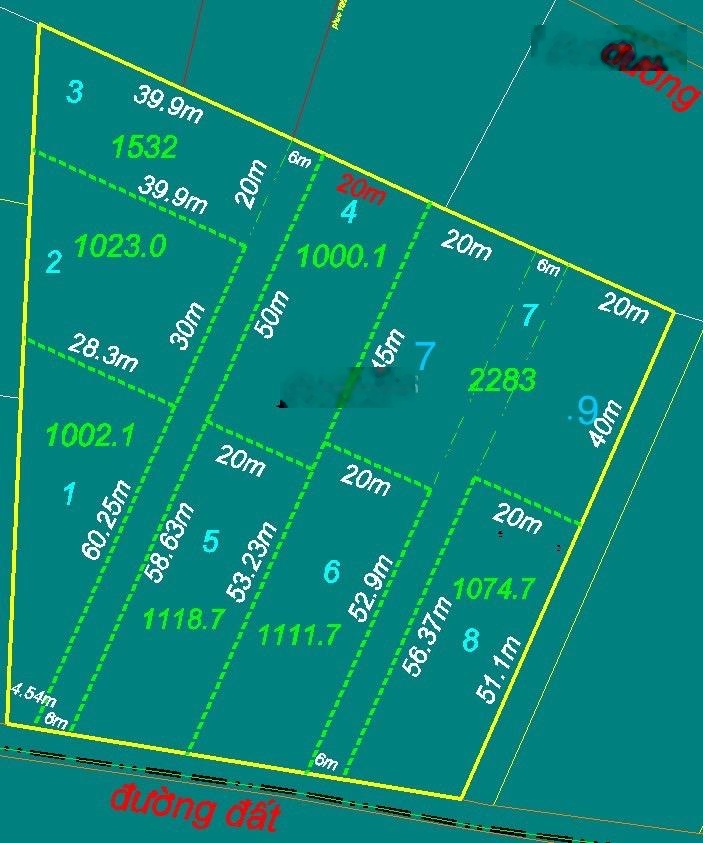 Bán Đất 10145m2, 7,7 triệu / m2 tại Cách đường Võ Nguyên Giáp 350m, Xã Bình Minh Đồng Nai