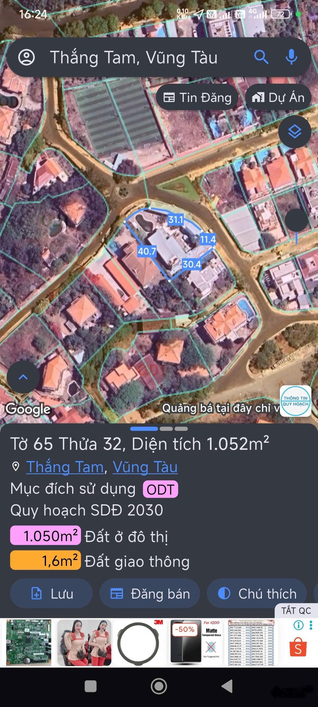 Bán 1061m biệt thự tổ hợp nhà hàng & khách sạn khu ngọc tước, vũng tàu