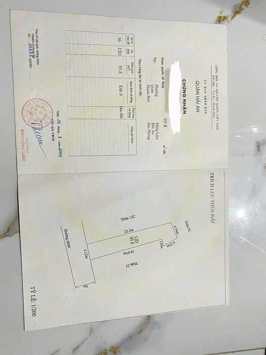 Bán đất quận Hải An thành phố Hải Phòng, giá 64 triệu