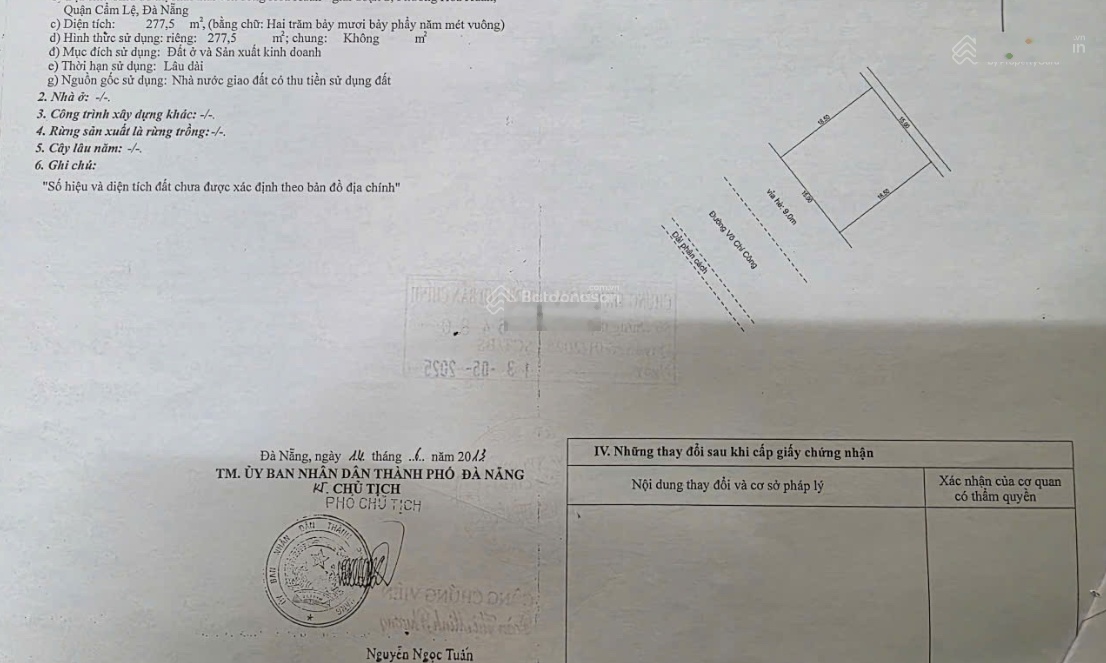 Bán đất đường võ chí công - gần cầu nguyễn tri phương - hòa xuân