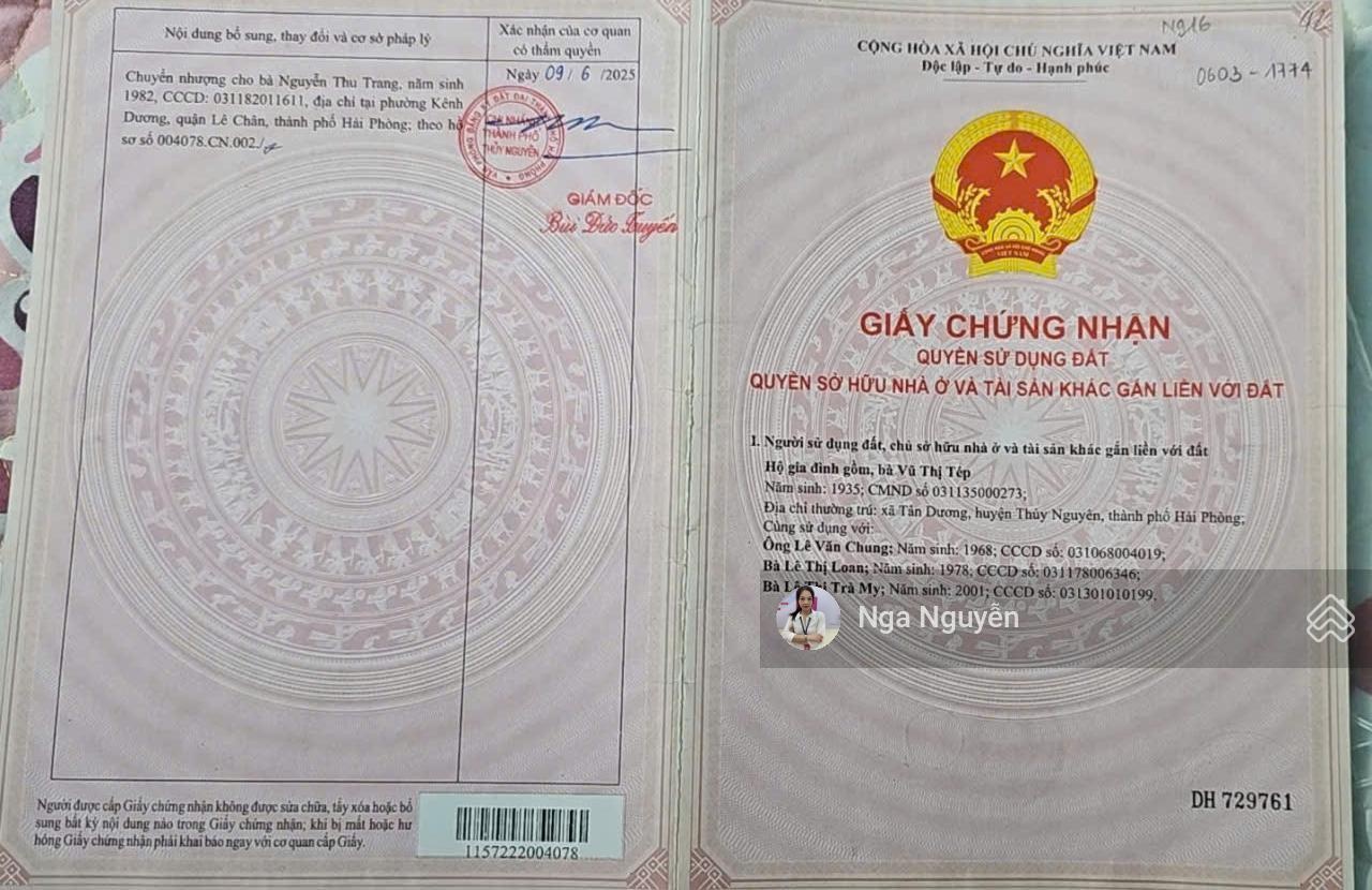 Bán lô liền kề tại Thủy Triều phường Hòa Bình, Thủy Nguyên ngay trục đường 359 ô tô đỗ đất