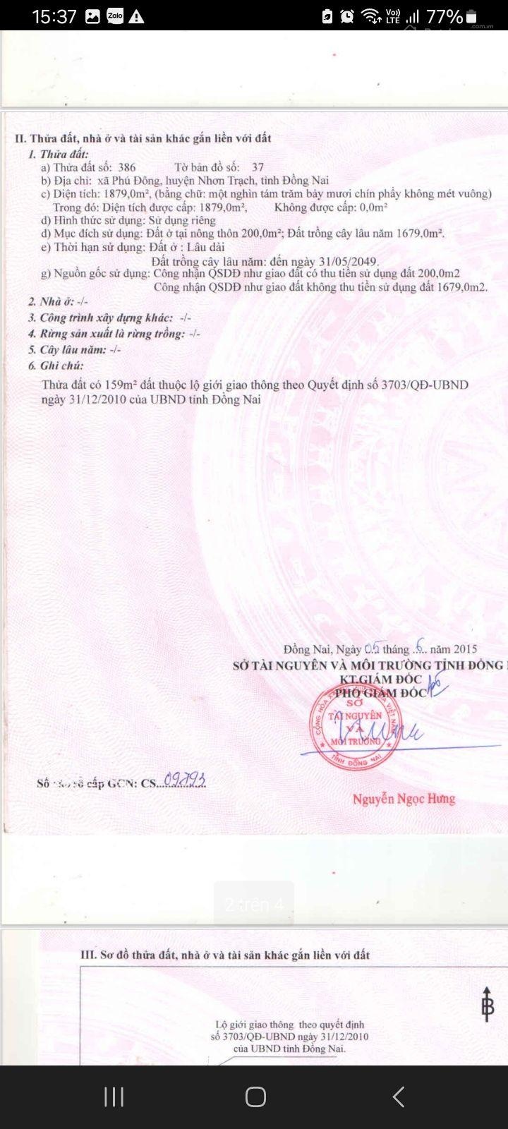 Bán đất nhà mặt tiền đường Hùng Vương, 1879m2, vị trí ngay nút giao cầu Cát Lái và cầu Phú Mỹ 2