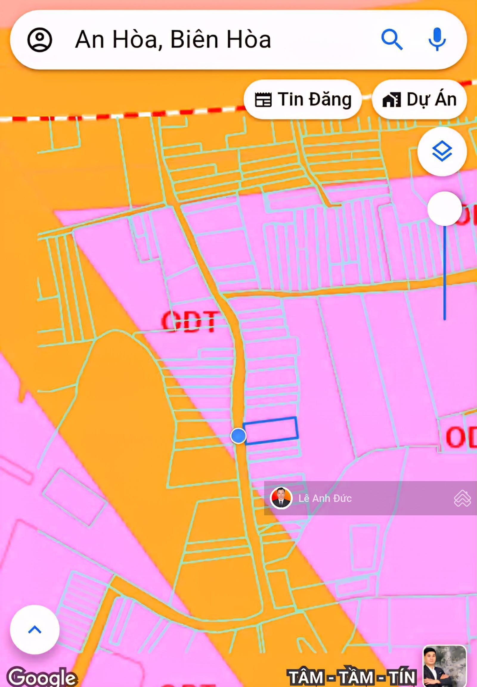 Chính chủ bán lô đất 333m2 vuông như tờ giấy A4 đường 8m phường An Hòa Biên Hòa giá chỉ 2 tỷ 9