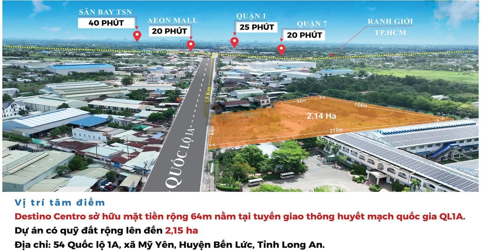 Bán Căn 2PN2WC DESTINO CENTRO Mặt Tiền QL1A Thanh Toán Chỉ 380Tr Nhận Nhà