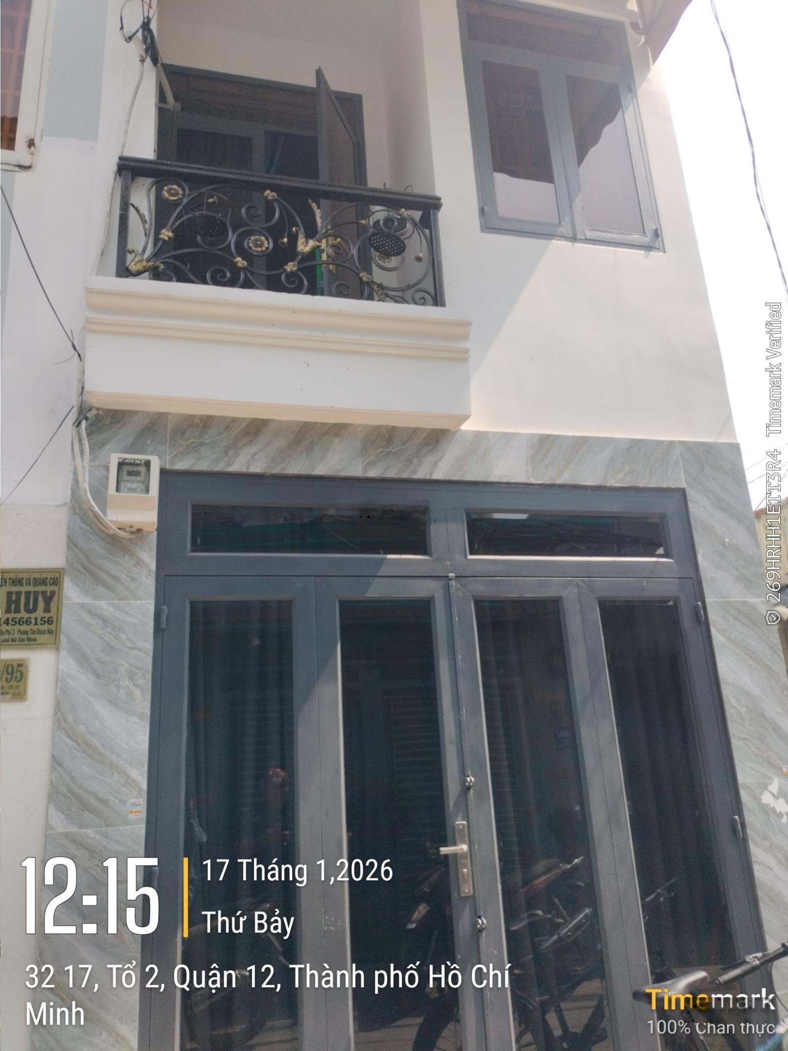 Nhà riêng tại Tân Chánh Hiệp, Quận 12, TP. HCM, giá ưu đãi 2,7 tỷ, diện tích 16,1m2