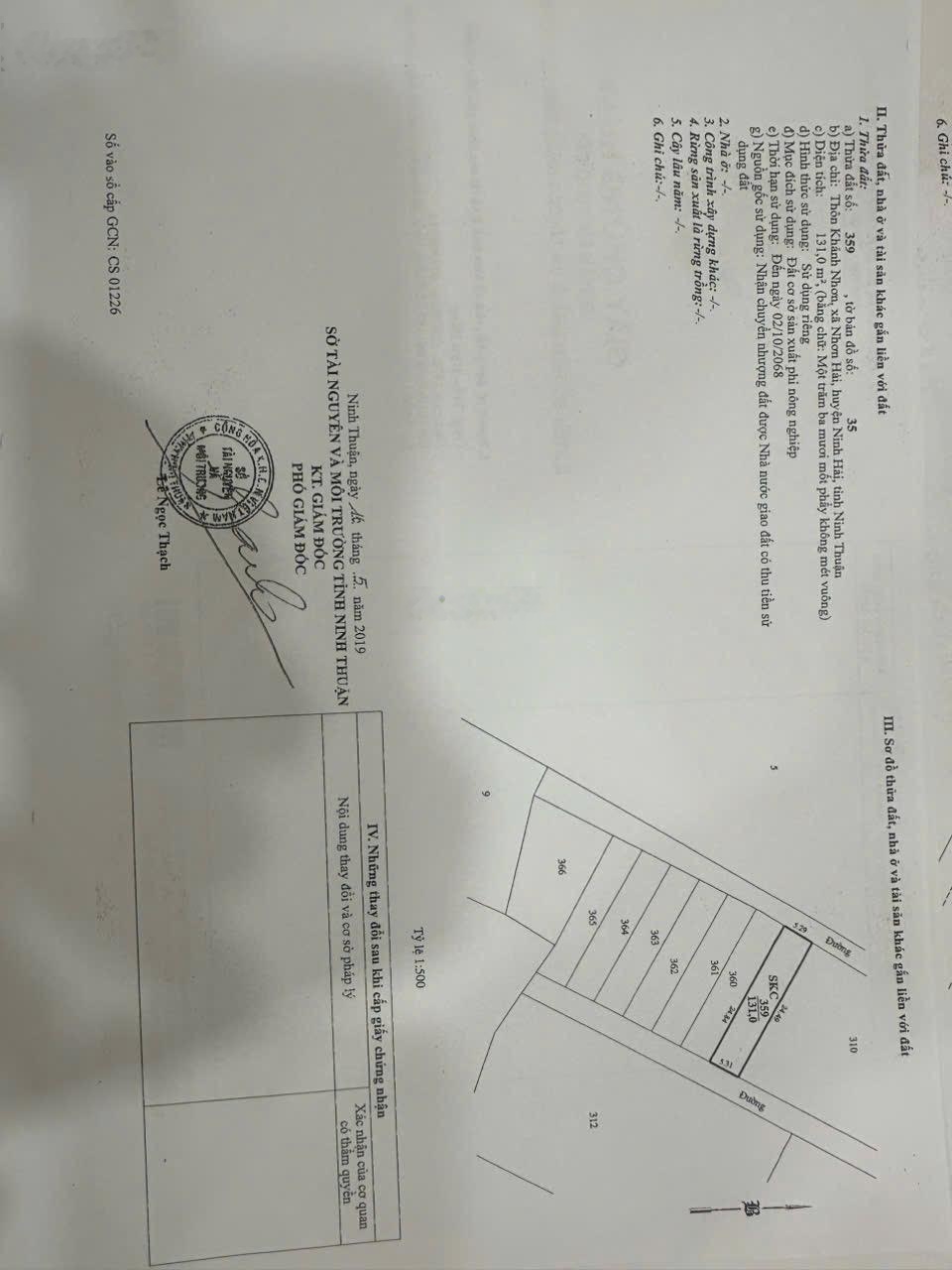 Bán đất biển Khánh Nhơn, Ninh Hải, Ninh Thuận