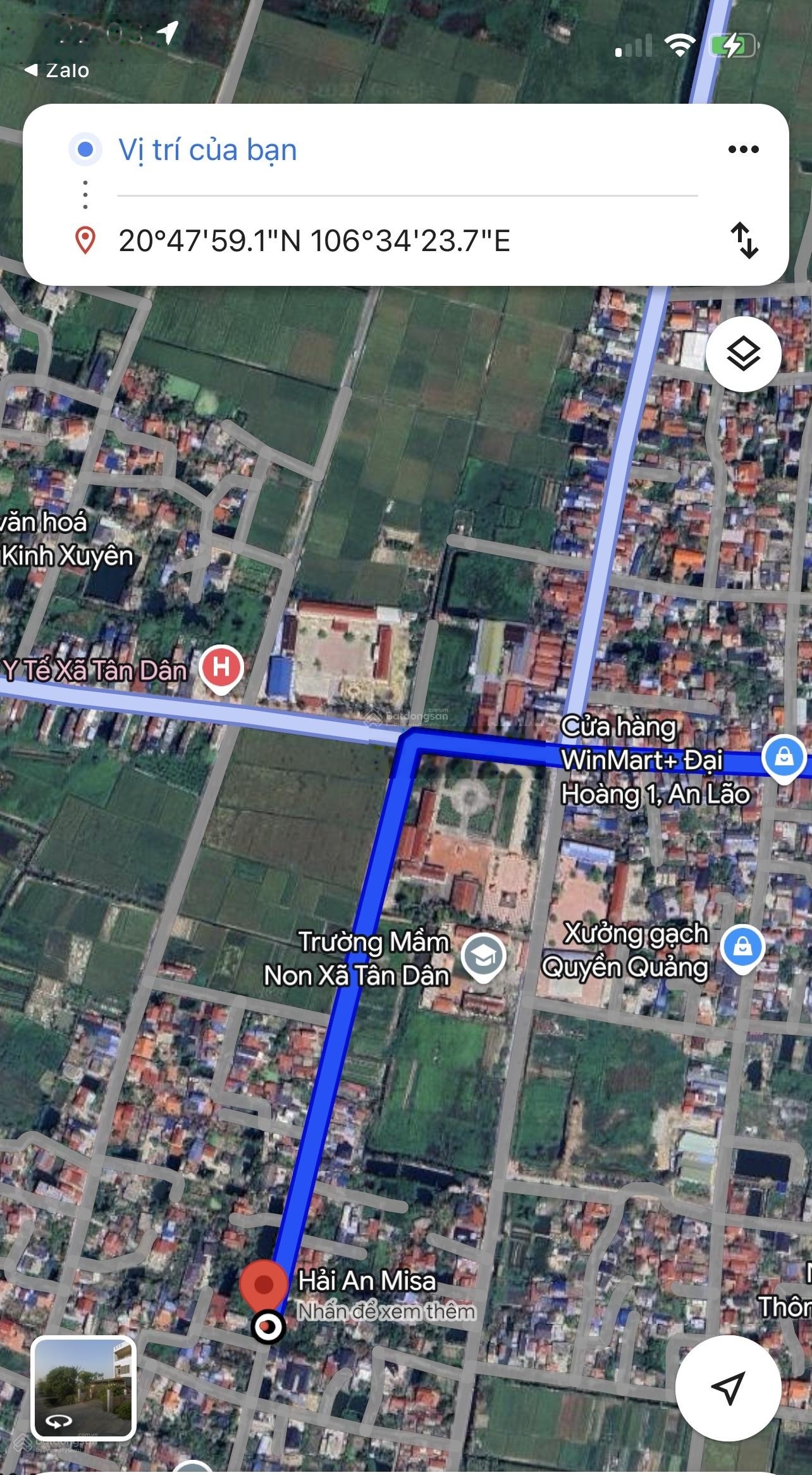 Lô đất mặt ngõ 3,5m,cách mặt đường to chỉ 15m.Hướng Tây Nam.