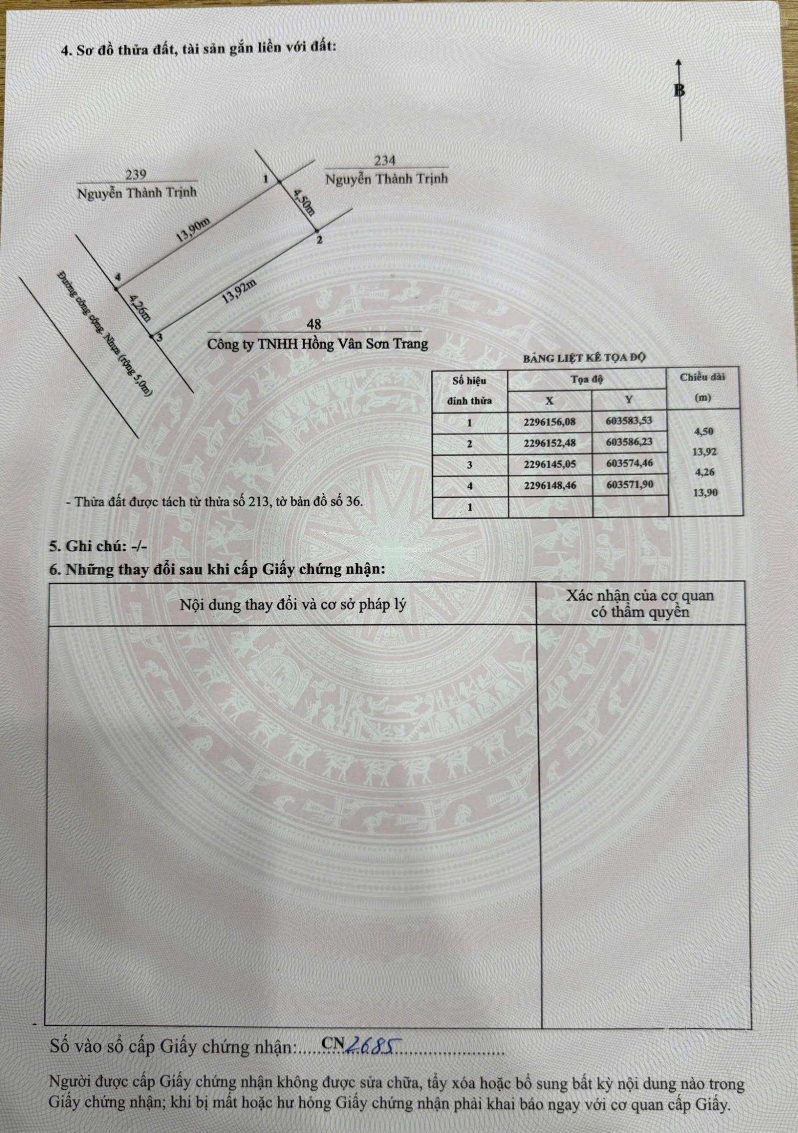 CC bán lô đất 60,8m2 tuyến 2 đường 353 Phạm Văn Đồng, Đồ Sơn