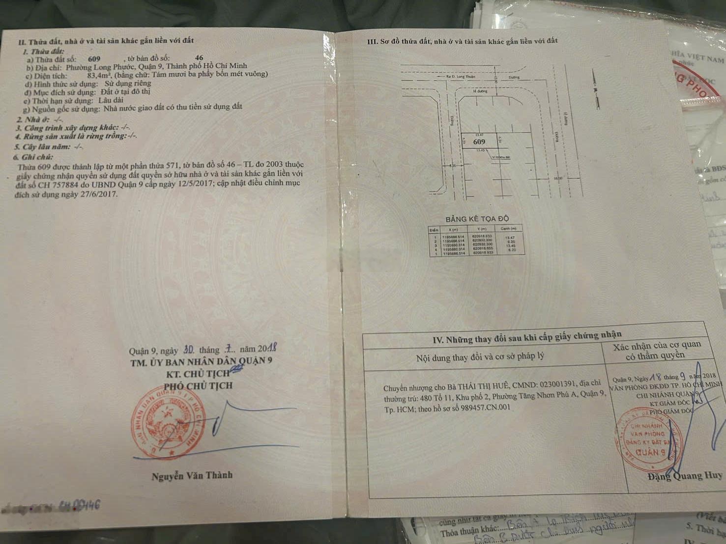 Chính chủ bán đất Long Phước, DT 83,4m2, sổ đỏ riêng, tiện giao thông, giá 3,8 tỷ