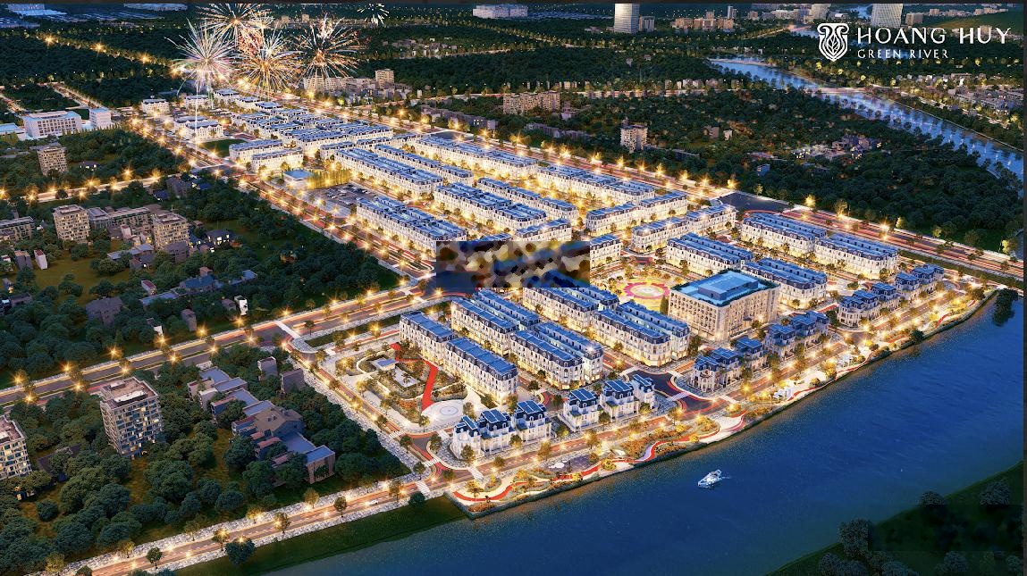 Chỉ từ 2,6 tỷ sở hữu nhà 5 tầng, view công viên, Hoàng Huy Green River, Hải Phòng