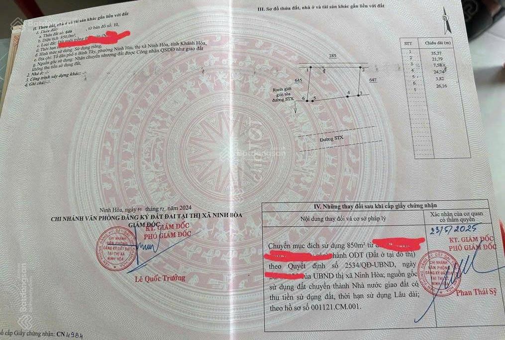 Bán lô đất xây khu vui chơi biển đường STX Nam Vân Phong