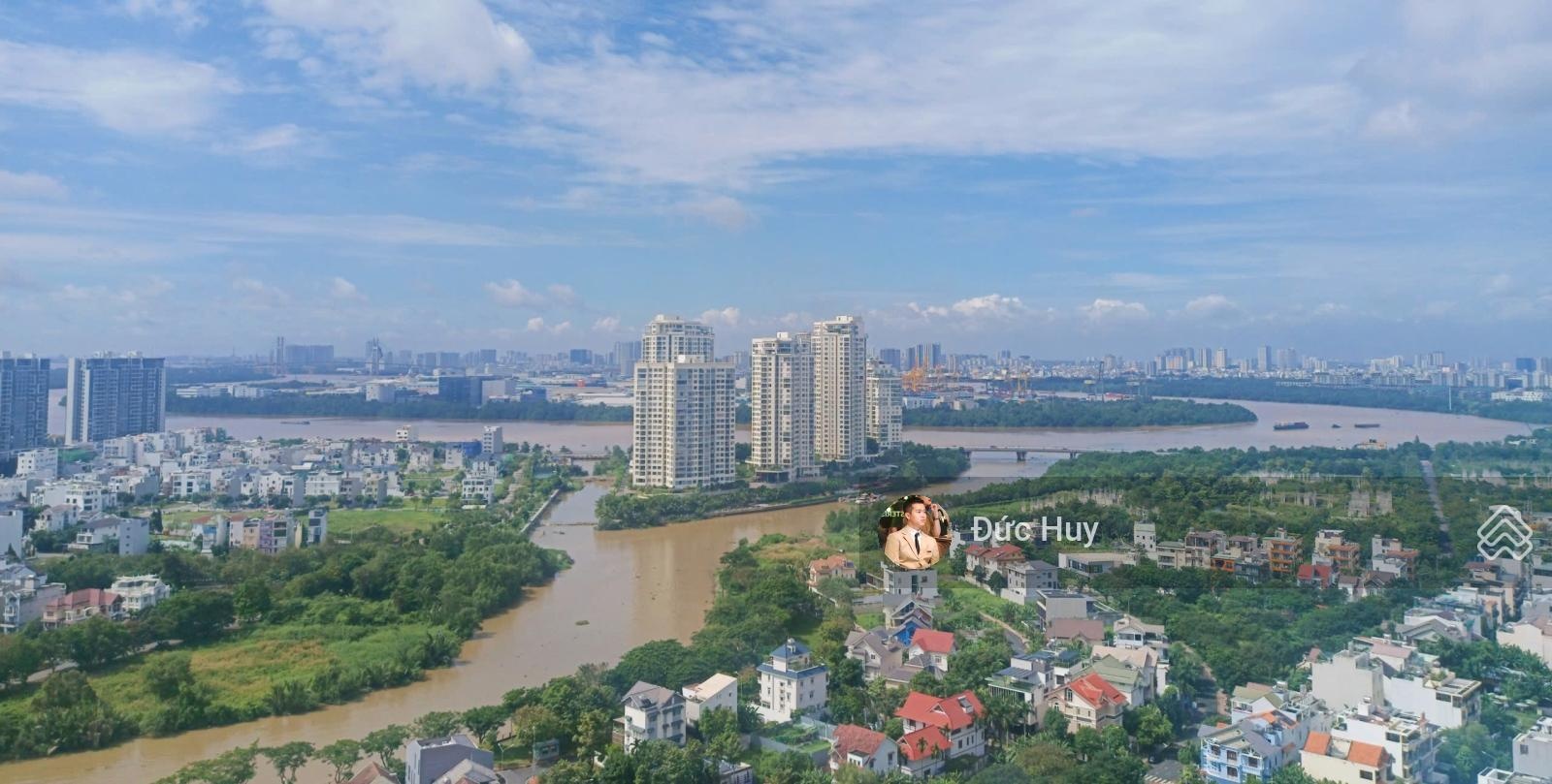 Cho thuê căn góc 1PN view trực diện Sông - 51m2 full nt như hình - The Sun Avenue Quận 2