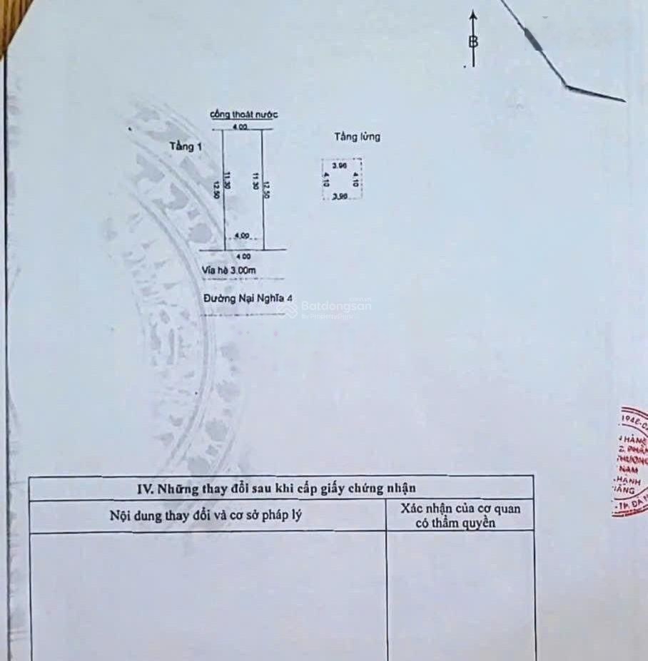 Bán nhà mặt tiền Nại Nghĩa 4, Gần sông Hàn, Sơn Trà, giá chỉ 4 tỷ 870 Tl