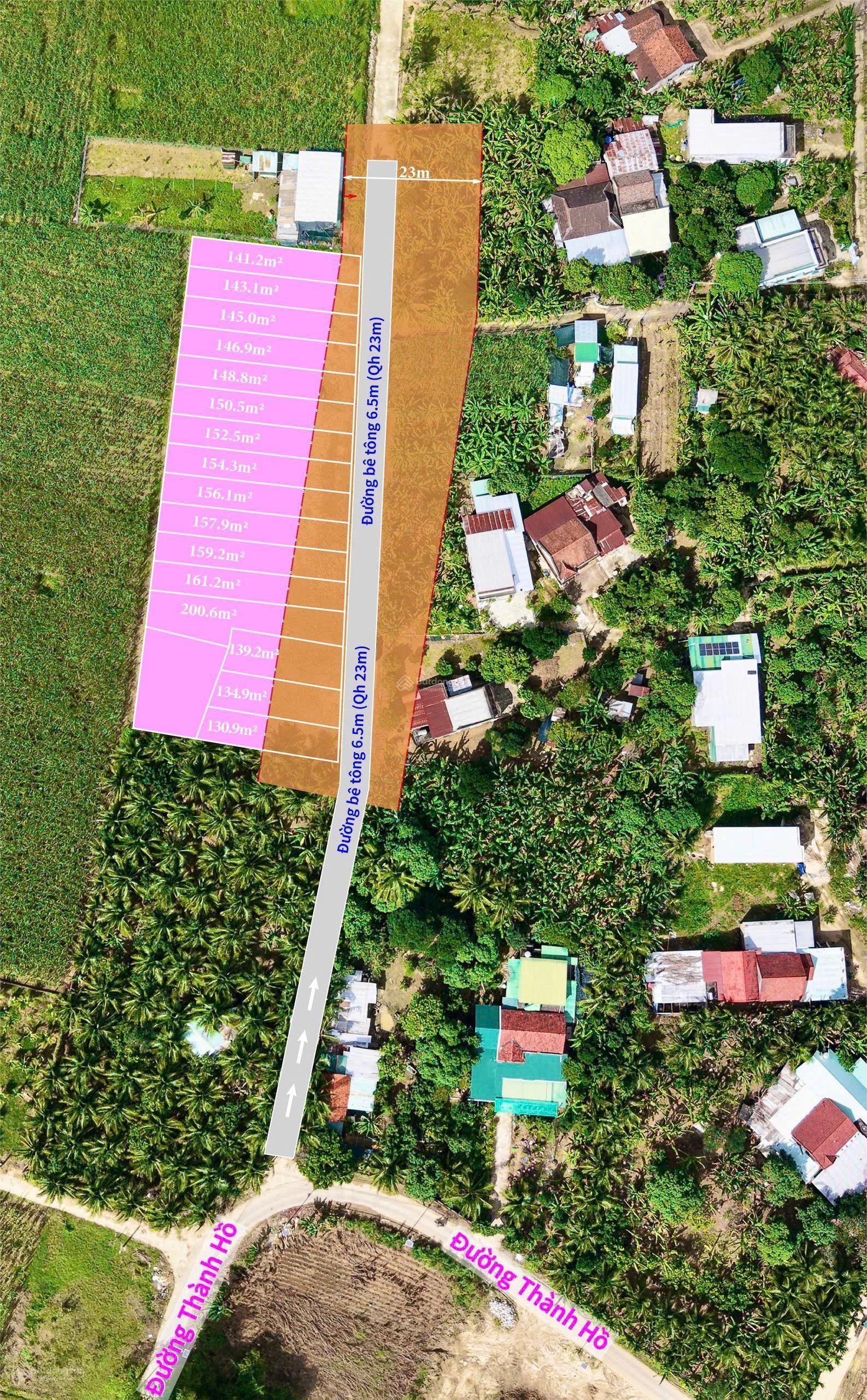 Bán đất thổ cư mặt tiền đường rộng rãi nằm trong khu dân cư đông đúc