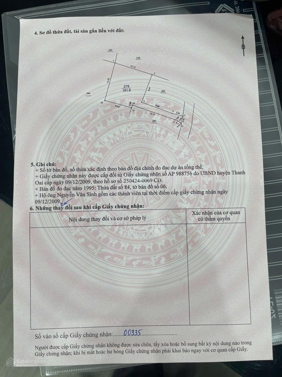 Bán đất tại Xã Kim An, Thanh Oai, Hà Nội, 20 triệu / m2, 160 m2