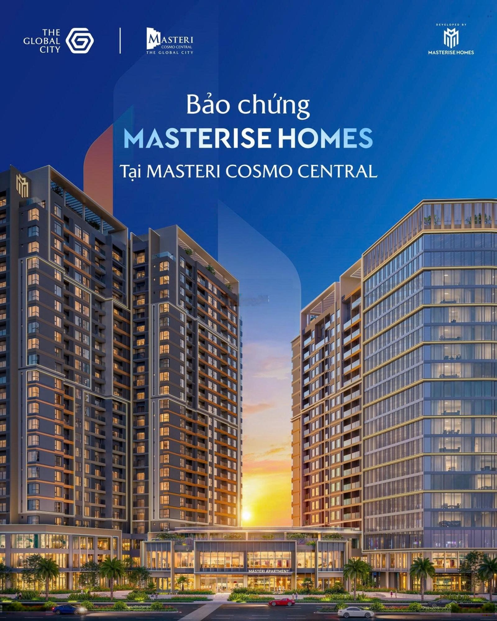 CH kết hợp văn phòng Masteri Cosmo Central, 9,54 tỷ, 74,7m2, An Phú, Q2, HCM, giá tốt, giá thuê cao