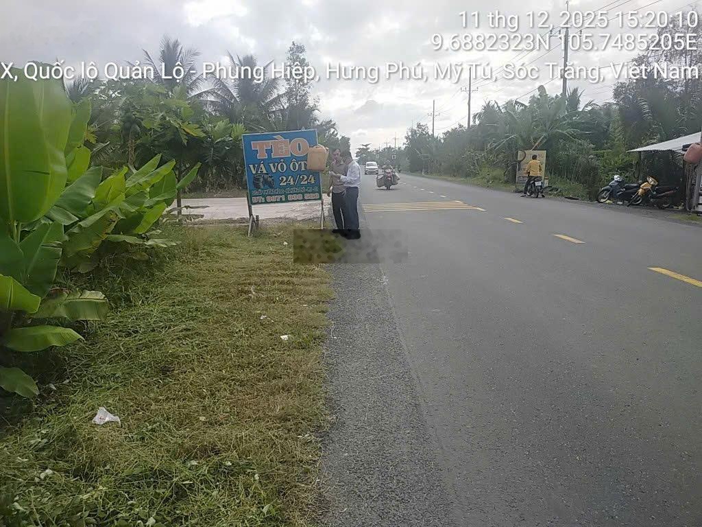 Cần bán 20m mặt tiền Quản Lộ Phụng Hiệp, TDT: 10.502m2. Trục kết nối giữa TP. CT và Tỉnh CM